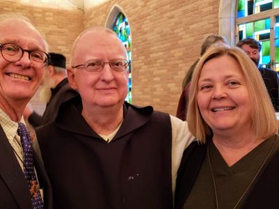 Br. Cassian with Dan and Susan