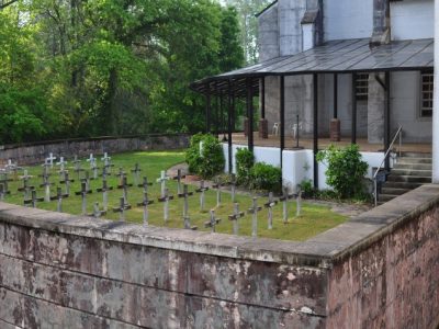 A cemetery at the monastery.