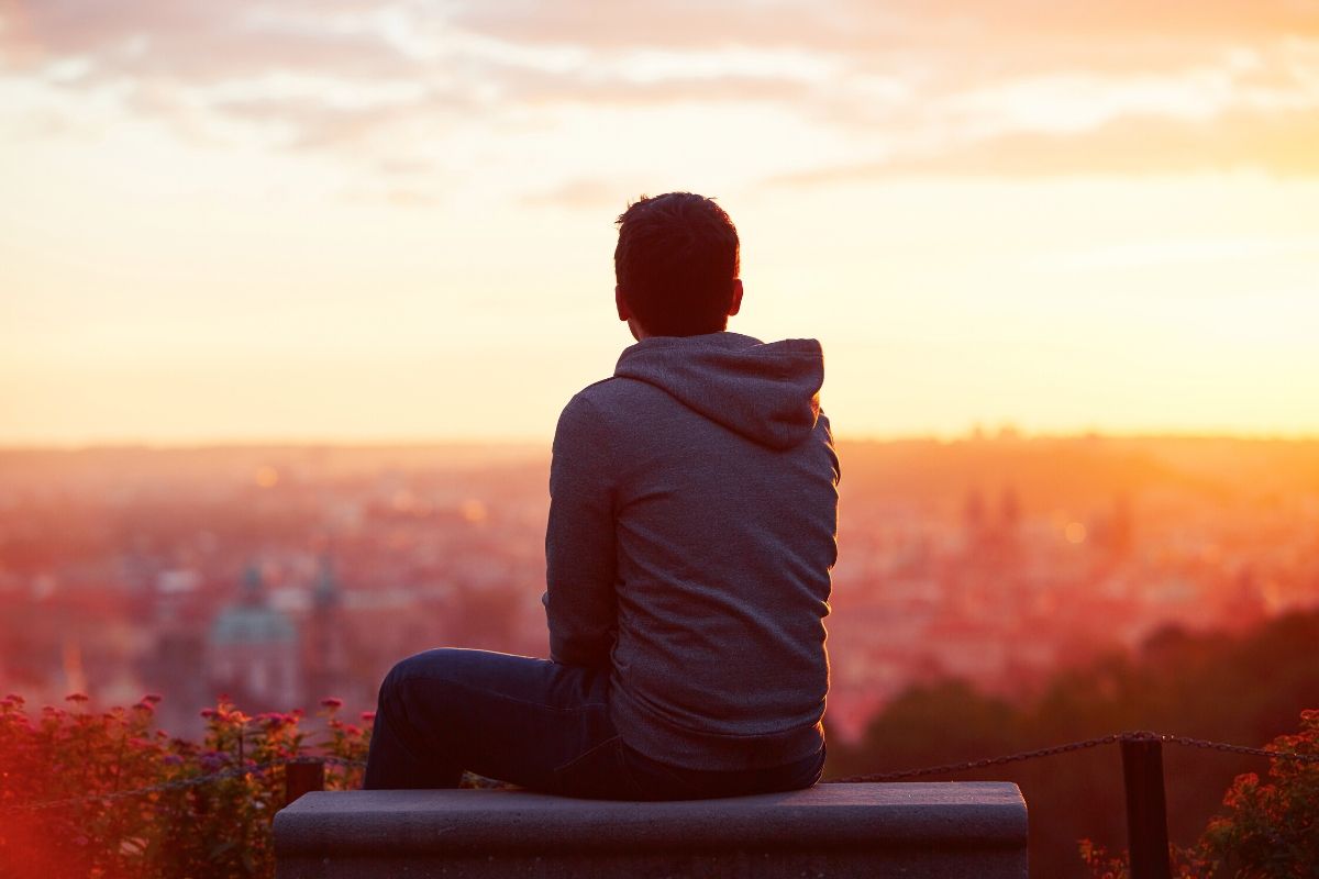 A man waiting in faith for the Lord.