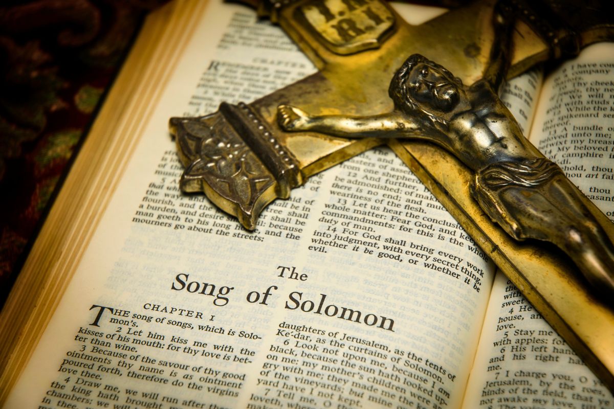 A page in the bible where the Song of Solomon was written.