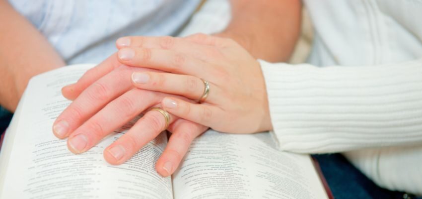 The two women read verses from the Song of Solomon in the Bible.