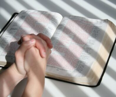 The person prays to God for protection from evil.