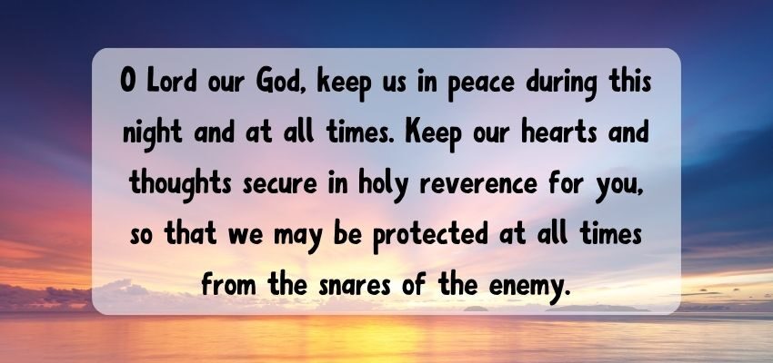 A Prayer For Protection.