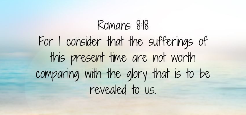 A bible verse from Romans.