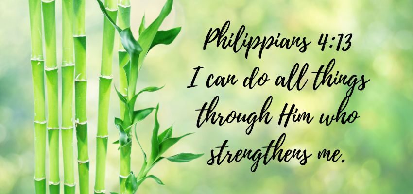 A bible verse from Philippians.