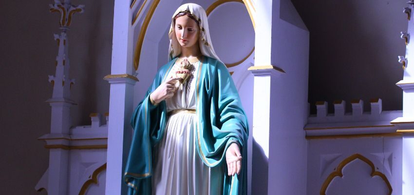 In the Christian faith, believers revere Saint Mary the Virgin, also known as the Blessed Virgin Mary, as the mother of Jesus Christ. Her devotion, purity, and humility symbolize motherly love and compassion.