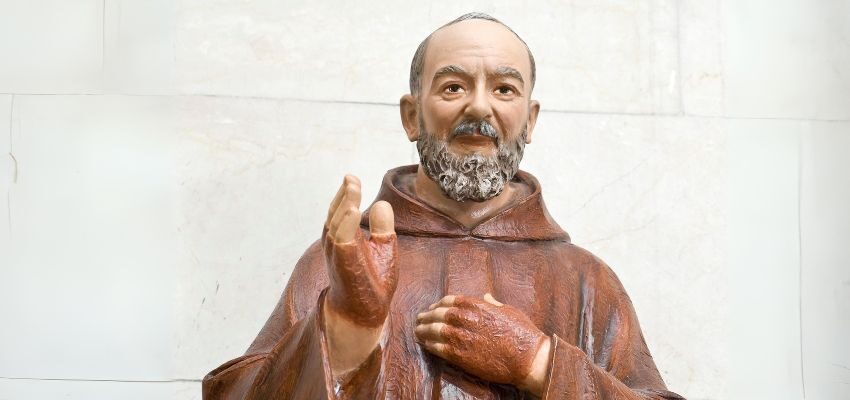 Saint Padre Pio, also known as Padre Pio of Pietrelcina, was an Italian priest in the 20th century. He was recognized for his piety, acts of charity, and bearing the stigmata, the wounds of Christ.