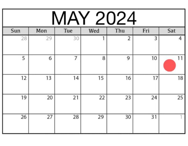 Lay Meeting Calendar May 2024
