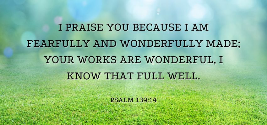 Psalm 139:14 poignantly reminds us that we are intricately and marvelously crafted.