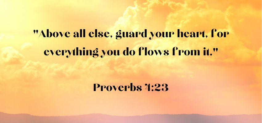 It's essential to be watchful over our hearts. Our hearts represent the center of our moral and emotional life. They’re responsible for our actions and decisions. We must safeguard our hearts from negativity to maintain our spiritual well-being and integrity.