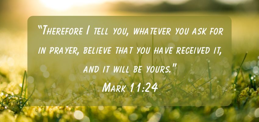 A verse in the bible that shows God's promises.