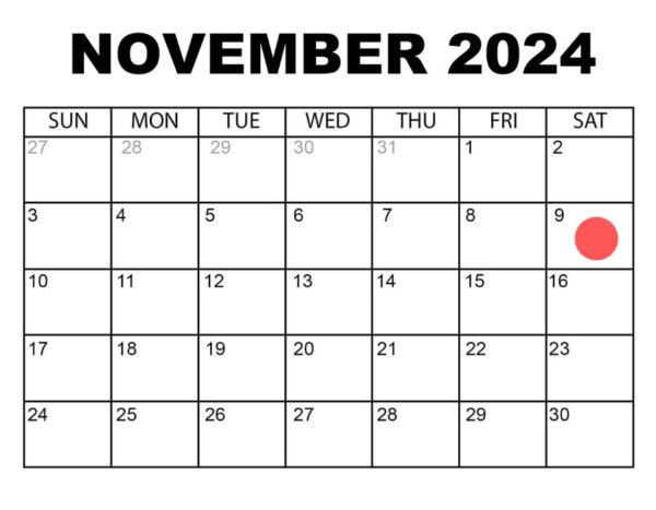 Lay Meeting Calendar November 2024