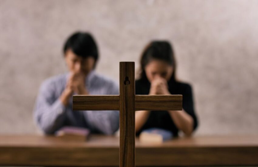 The couple goes to church and prays every Sunday.