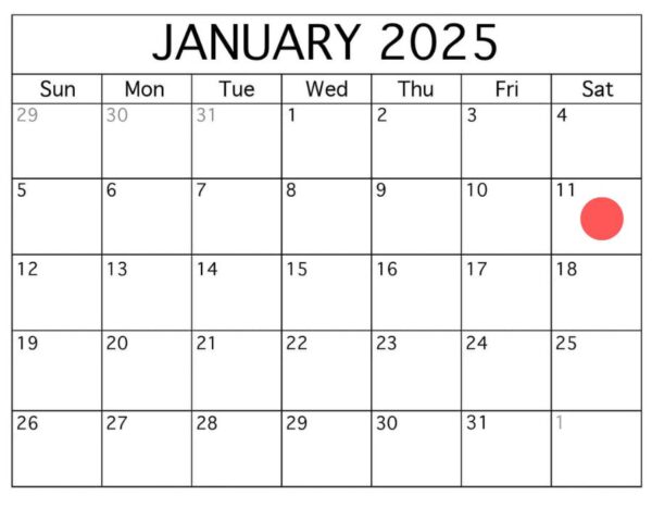 Lay Meeting Calendar January 2025