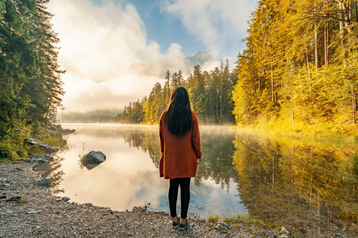 The woman feels sad and alone.