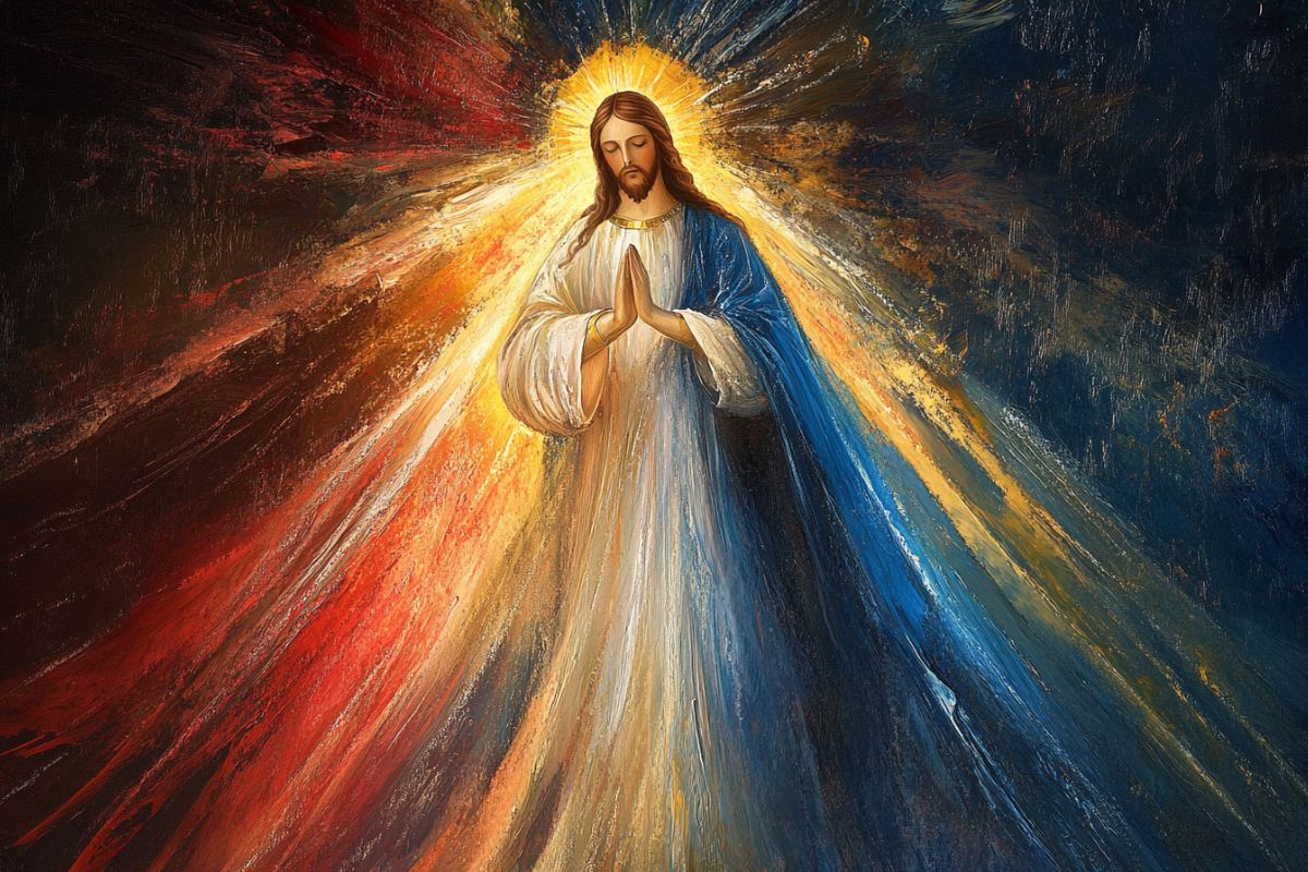 The Divine Mercy image of Jesus.