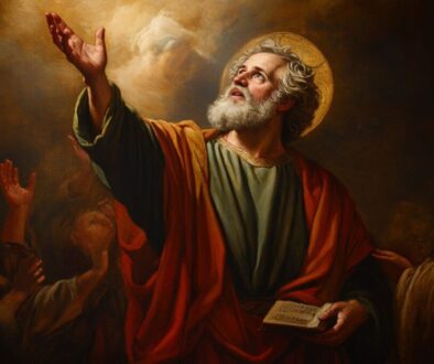 Saint Peter leads the early christian church.