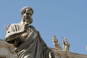 Statue of Saint Peter in the Vatican.