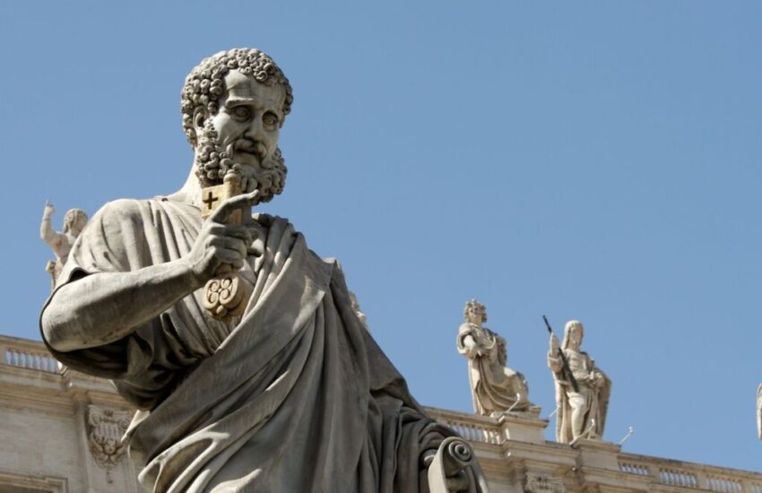Statue of Saint Peter in the Vatican.