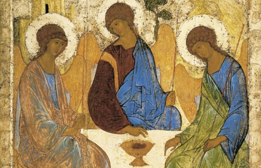 Abraham greeted the angels.