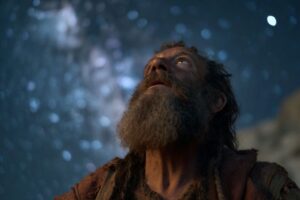 Abraham contemplates God's promise as he looks at the stars.