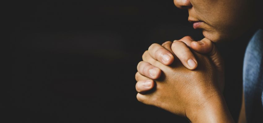 The woman prayed when she felt depressed.