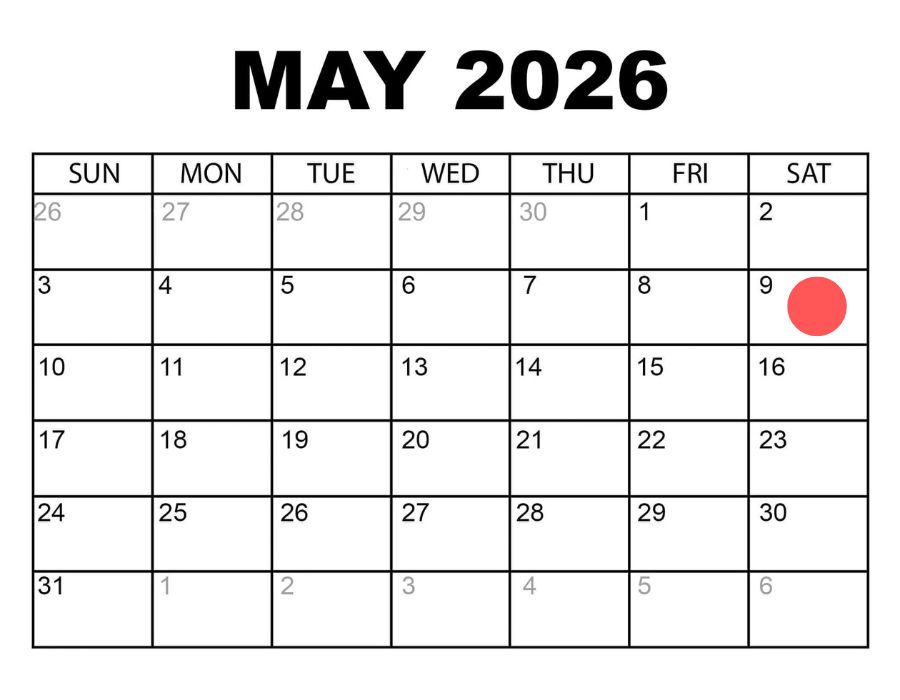 Meeting calendar for May 2026.