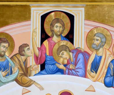 The last supper of Jesus Christ.