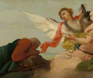Abraham is stopped by an angel.