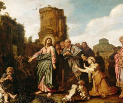 Jesus speaks to the Canaanite woman.